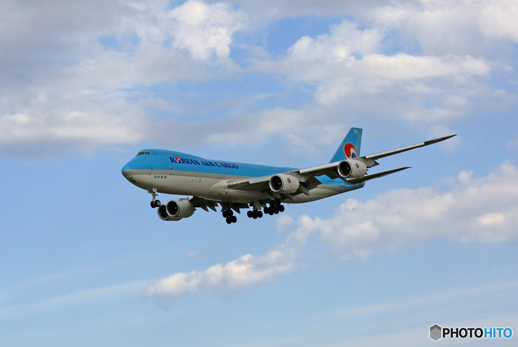 「そらー」 KOREAN Cargo 747-8  到着