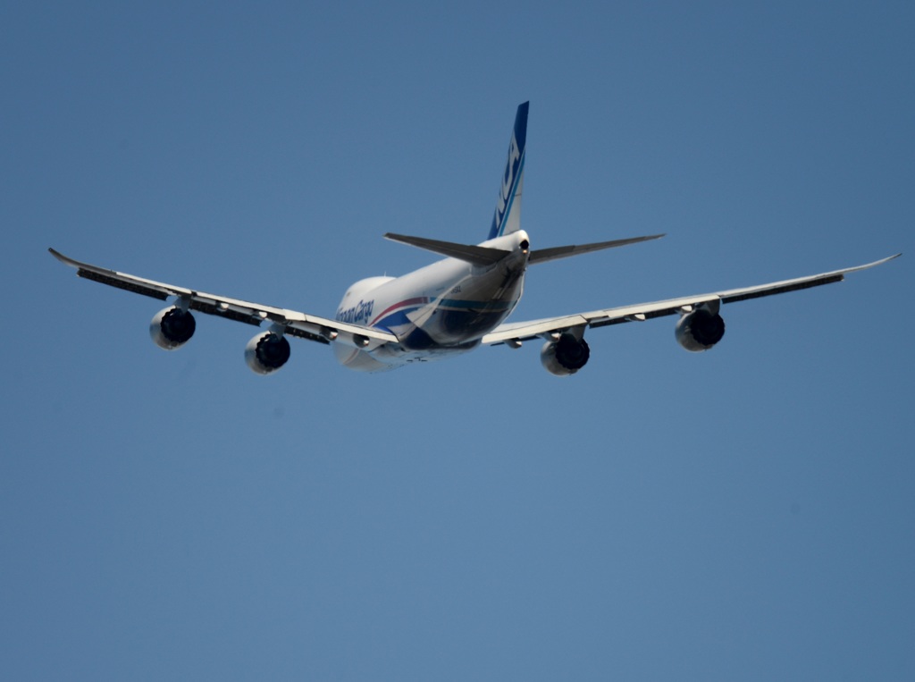 NCA 747-8KZF  出発