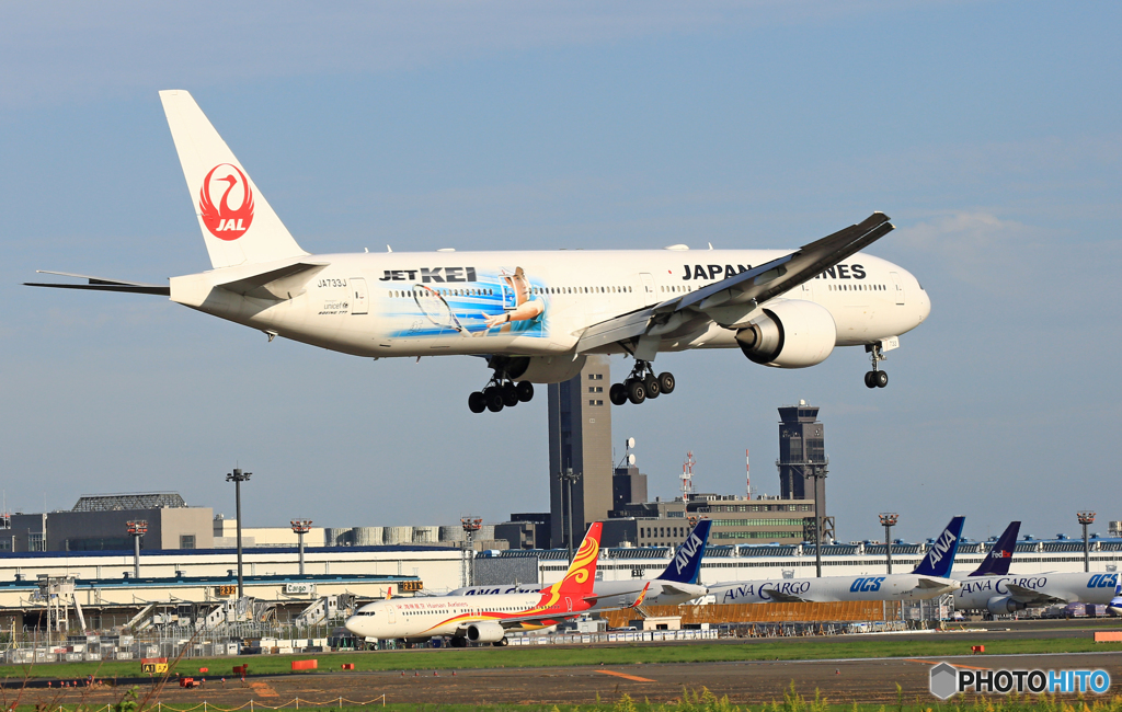 「青い空」 JET KEI 777-381 JA733J