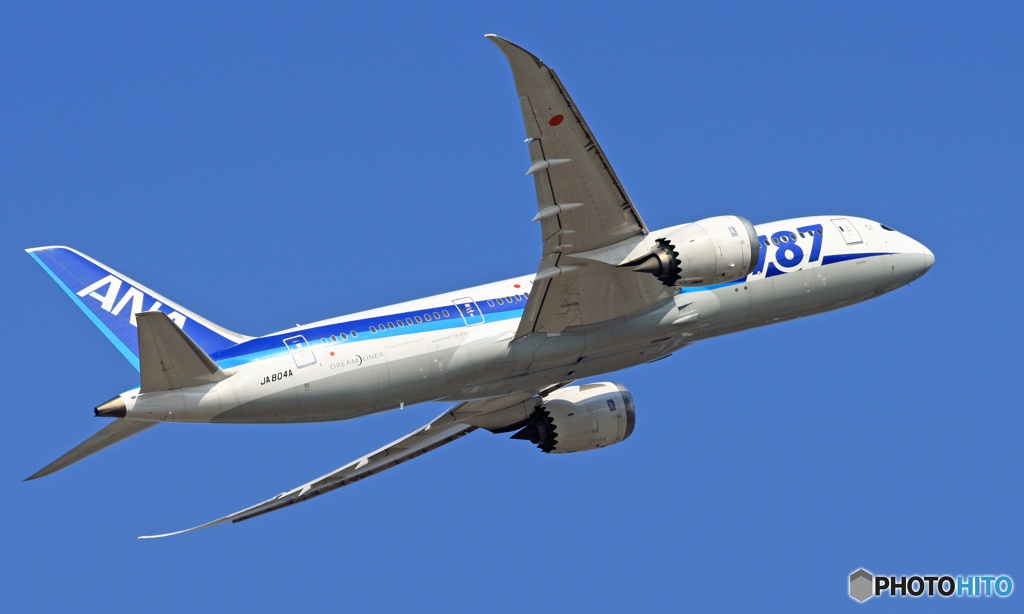出発 ANA 787-8 JA804A