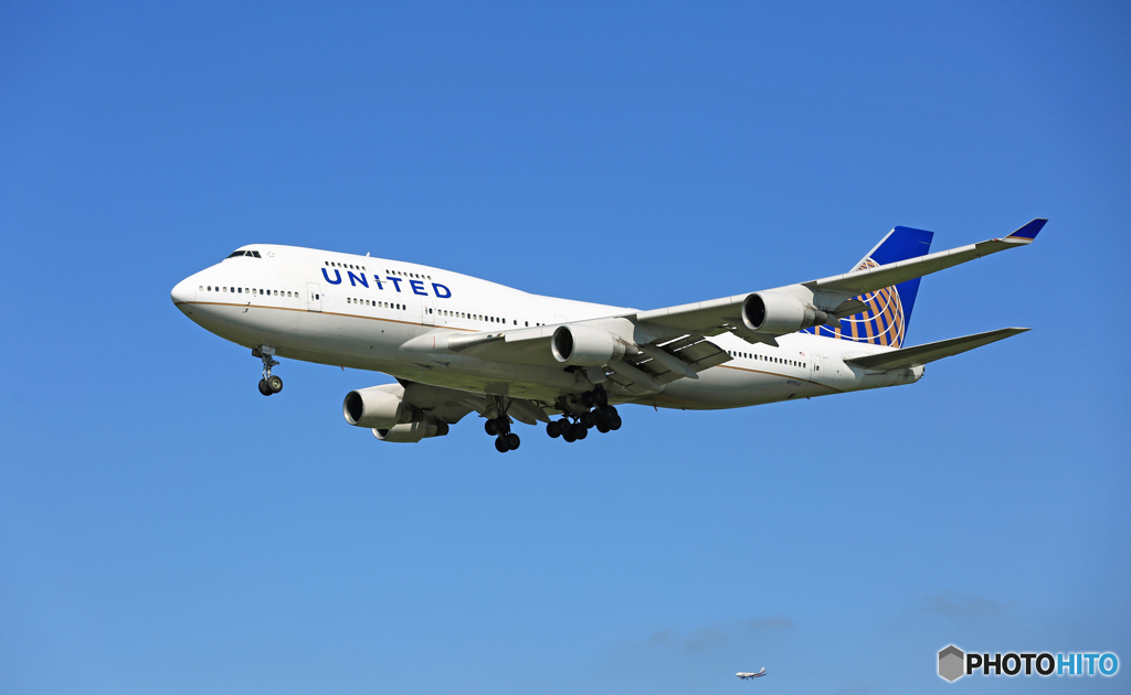 「青空」UNITED 747-400 N179UA/ジャンボ保存委員会 