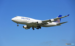 「青空」UNITED 747-400 N179UA/ジャンボ保存委員会 