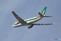 出発 Alitalia A330-202 EI-EJL