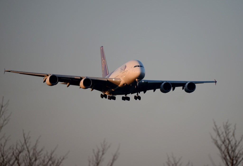 THAI A380-841 着陸