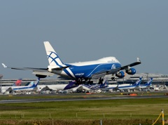 AB Cargo 747-400F 着陸　