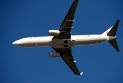 JAL 737-800 飛び立ち