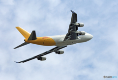 飛び立ちPolar 747-400F N416MCジャンボ保存委員会 