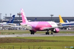 出発　peach A320-214 JA808P