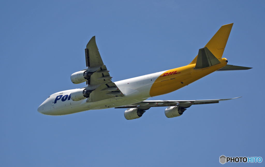 Polar 747-87UF N851GT 飛び立ち 