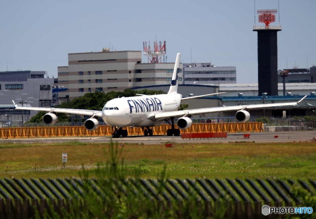 離陸　Finnair A340-300