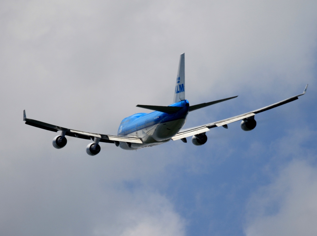 KLM 747-400 飛行　