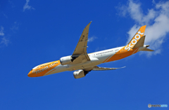 「良い天気」 scoot 787-8 9V-OJB飛び立ち