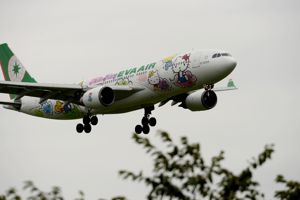 着陸（4-2）EVR A330-200 Hello Kitty [b]　　  