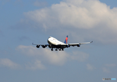 「ぶるー」 DELTA 747-400 N669US Landing 「ぶるー」 DELTA 747-400 N669US Landing