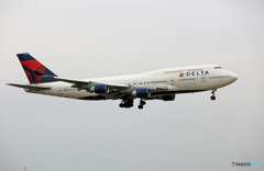 「すかい」 DELTA 747-400 N662US到着 「すかい」 DELTA 747-400 N662US到着