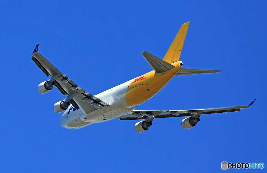 Polar 747-47U N416MC 出発 