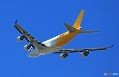 Polar 747-47U N416MC 出発 