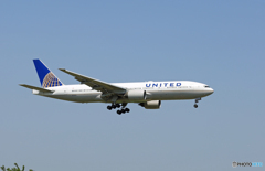 「はれー」 United 777-222 N799UA 到着