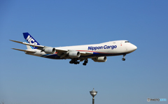 着陸NCA 747-8KZF JA16KZジャンボ保存委員会