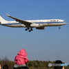 到着 Air China A330-343 B-5977「見えたー」