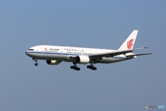 Air China 777-2J6 着陸　