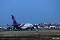 Takeoff ✈ Thai A380-841 HS-TUE ☮