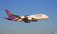 着陸☀THAI A380-841 HS-TUF