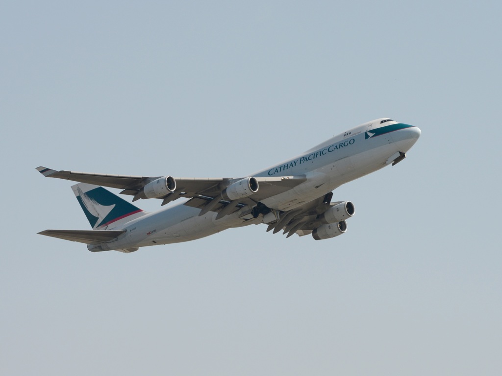 CATHAY Cargo 747-400F 出発