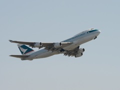CATHAY Cargo 747-400F 出発
