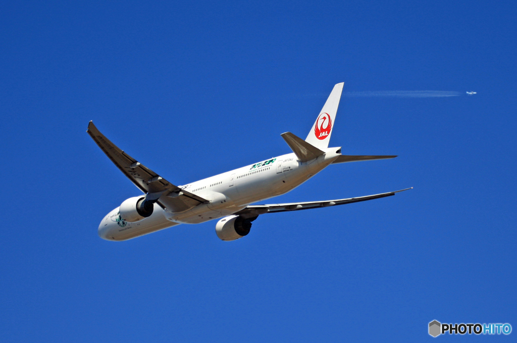 JAL 777-346 JA734J 離陸 