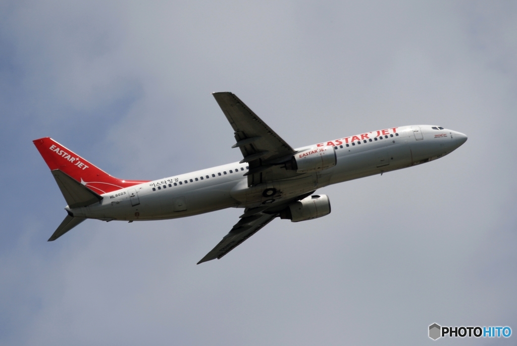 飛行　EASTARJET 737-86N 