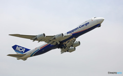 NCA 747-8KZF JA15KZ 離陸 