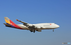 到着Asiana Cargo 747-400F HL7415ジャンボ保存委員会 