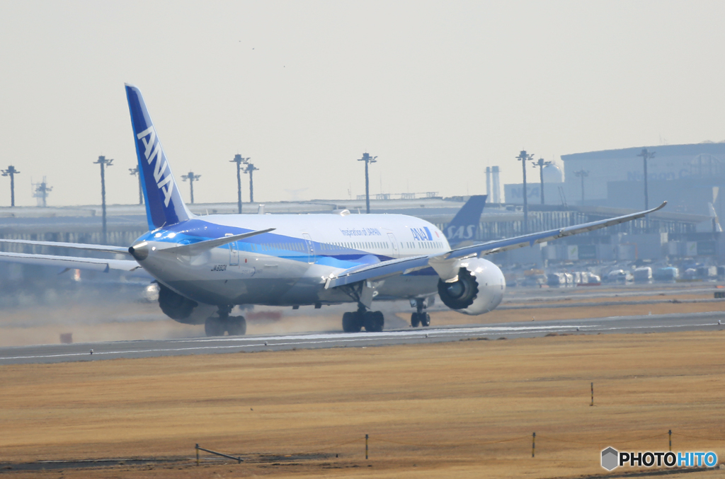 出発  ANA 787-9 ①号機JA880A