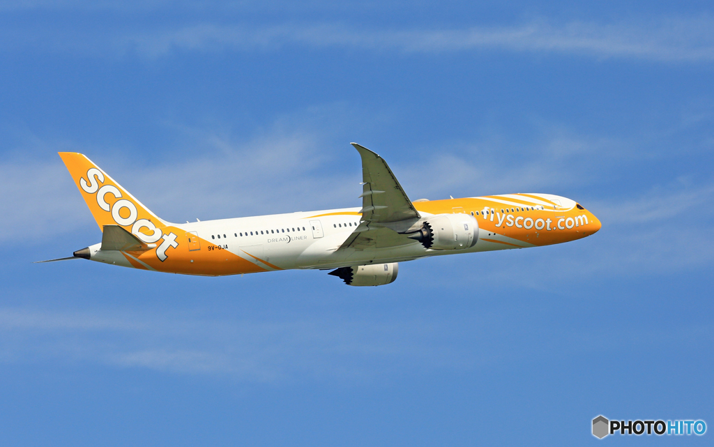 離陸 scoot 787-9 9V-OJA