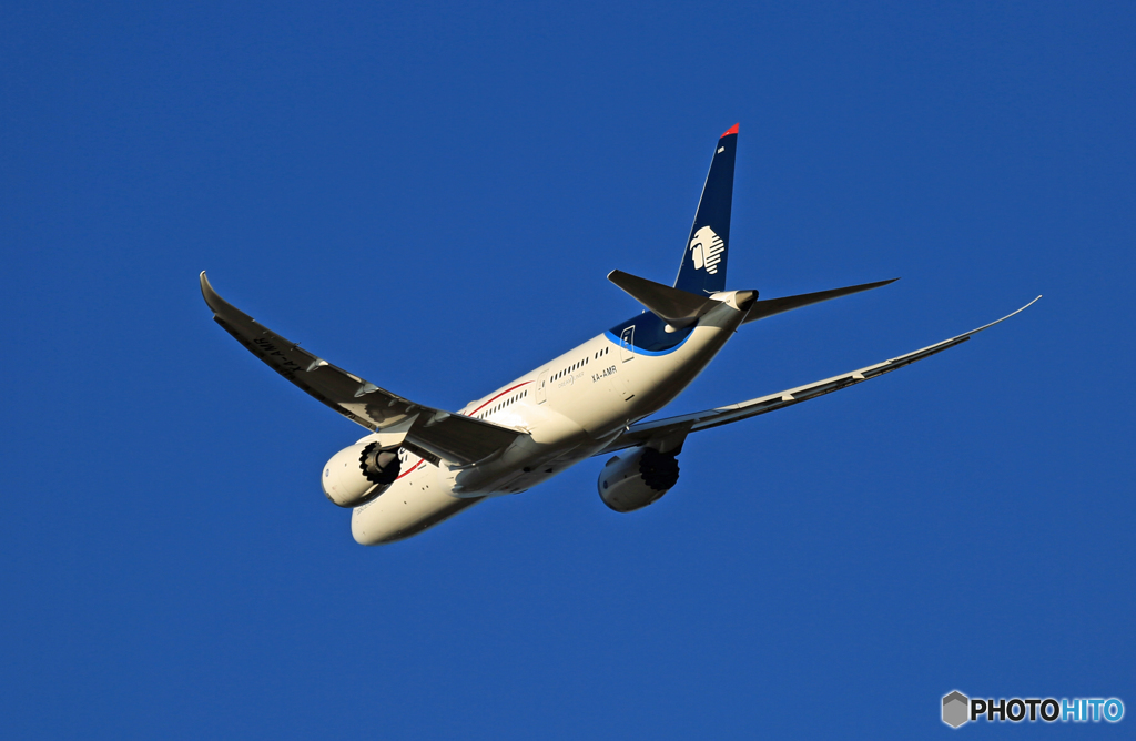 「空色」 AEROMXICO 787-8 XA-AMR飛行