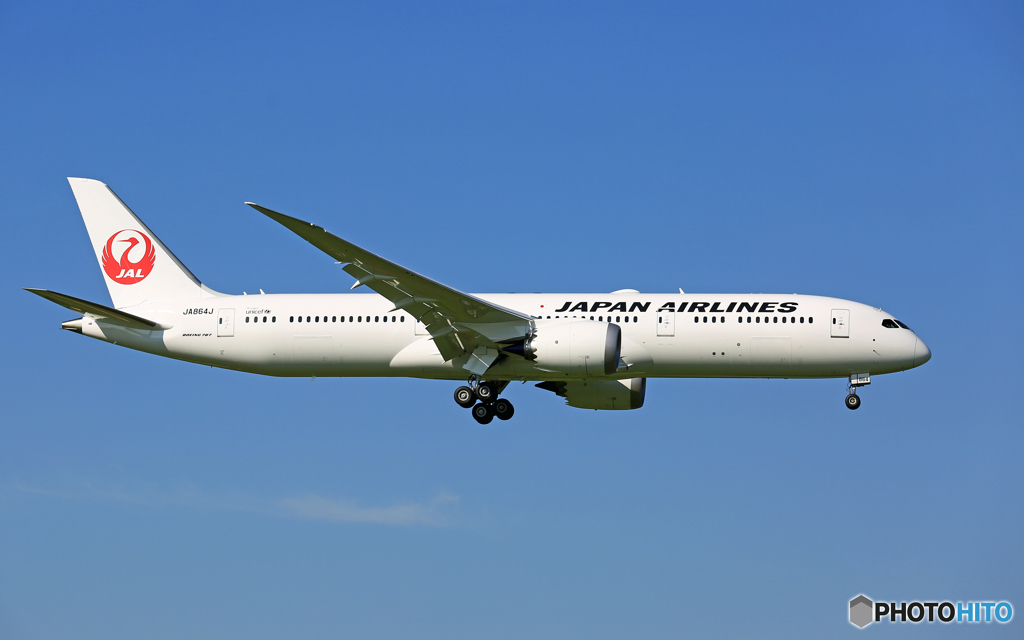 JAL 787-9 JA864J 着陸  