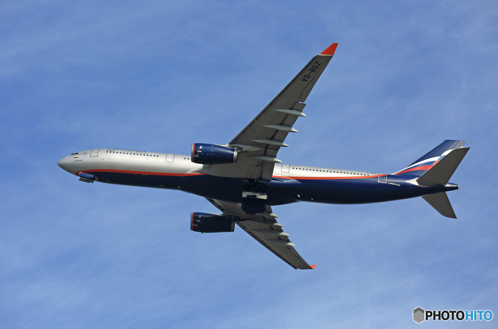 出発 AEROFLOT A330-343 VQ-BOZ
