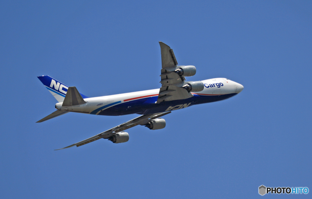 NCA 747-8KZF JA16KZ 離陸 