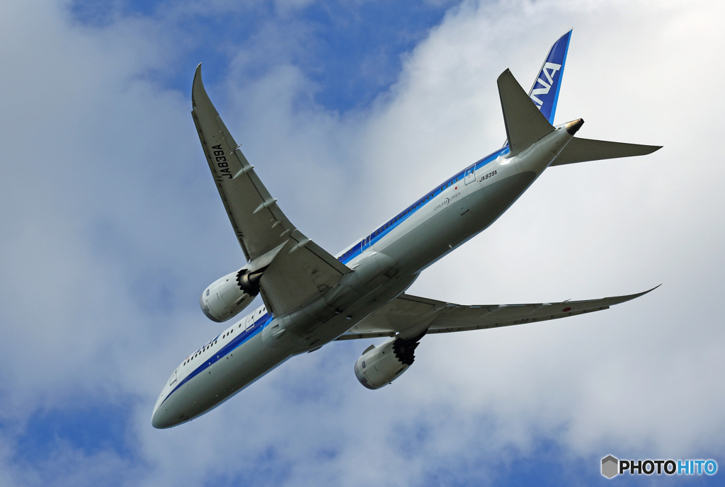 「空色」  ANA 787-9 JA839A  飛び立ち
