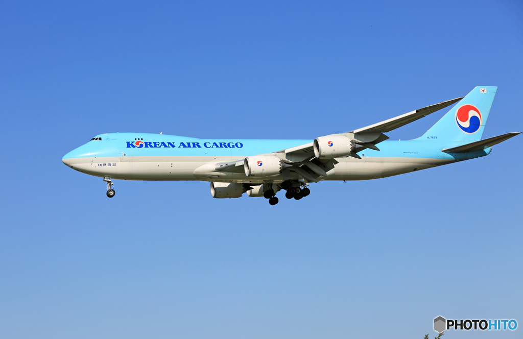 「そらー」  Korean Cargo 747-8 HL7629 到着