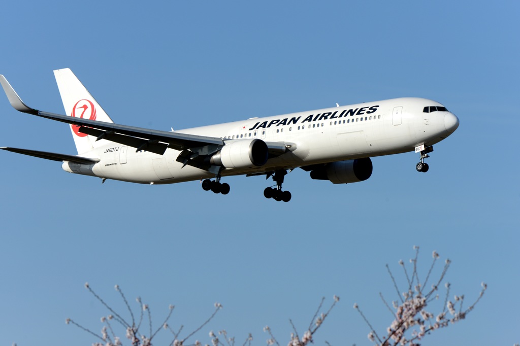 JAL 767-347 到着