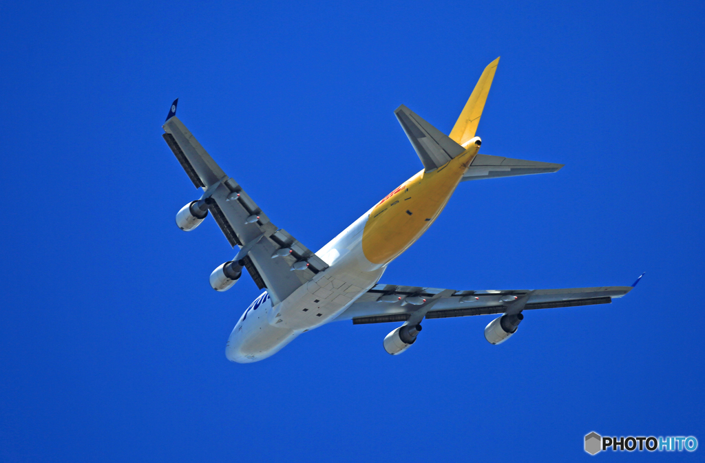 「良い空～」 Polar 747-46N N452PA離陸