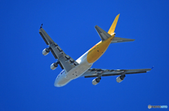 「良い空~」 Polar 747-46N N452PA離陸 「良い空~」 Polar 747-46N N452PA離陸