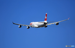 「良い天気」 SWISS A340-313 HB-JMI