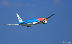 離陸 KLM 777-306 PH-BVA「オレンジP」