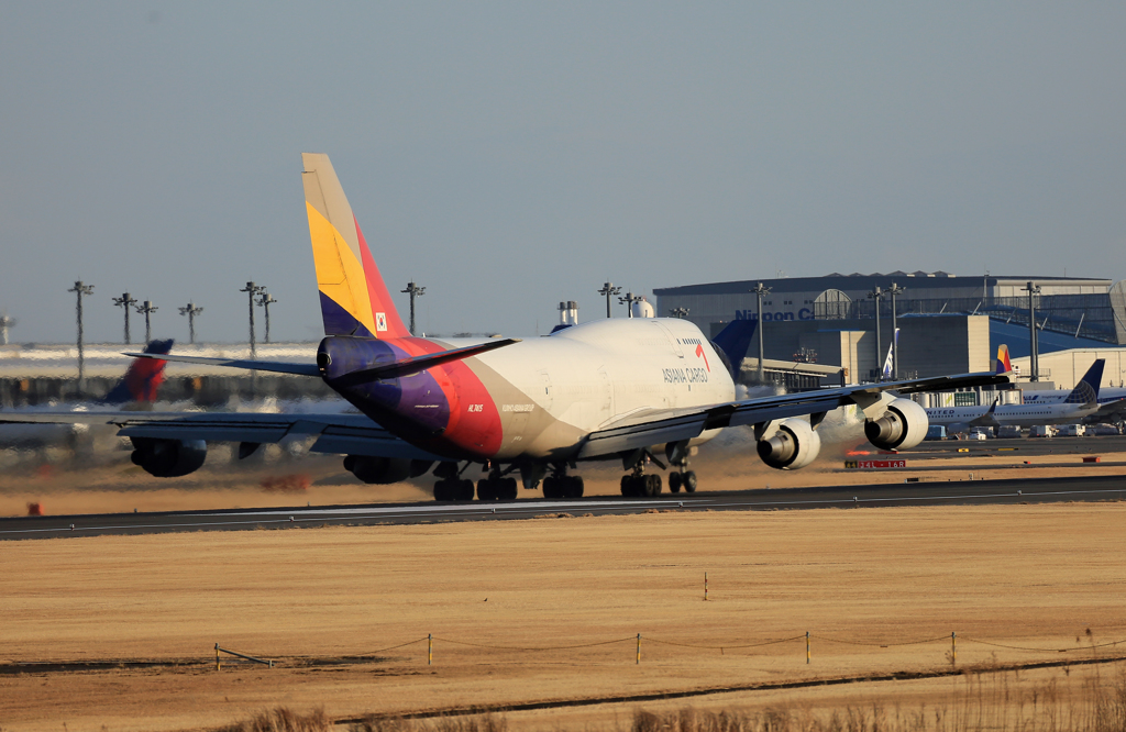 「出発」ジャンボ保存委員会ASIANA 747-400F HL7415