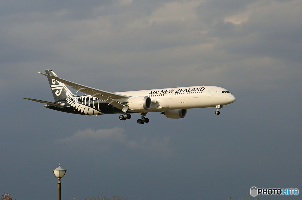 「すかい」　Air NZ' 787-9 ZK-NZK 到着