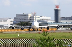 ｾﾝﾁｭﾘｵﾝｶｰｺﾞ 747-428F N903AR 出発　