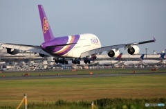 ☮THAI A380-841 HS-TUE ☮Landing